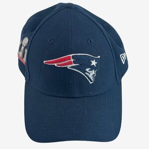 New Era NFL Super Bowl LI New England Patriots 9Forty Strap Back Cap Navy Blue